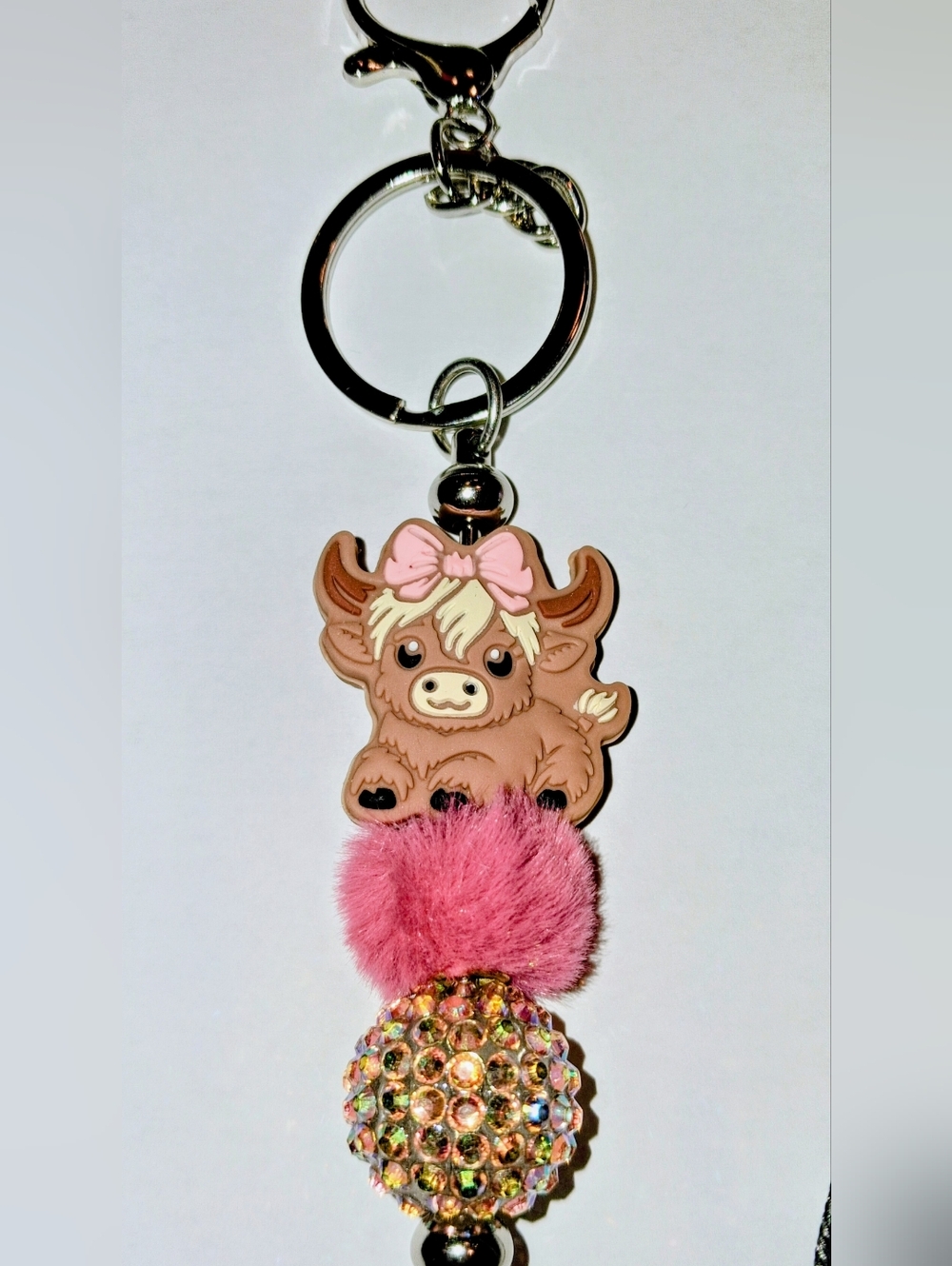🩷 HIGHLAND COW - BAG CLIP / KEYCHAIN